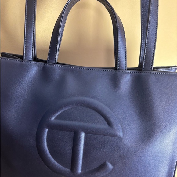 Telfar Medium Cobalt Shopping Bag w/ Dust Bag •EUC• - Picture 7 of 16